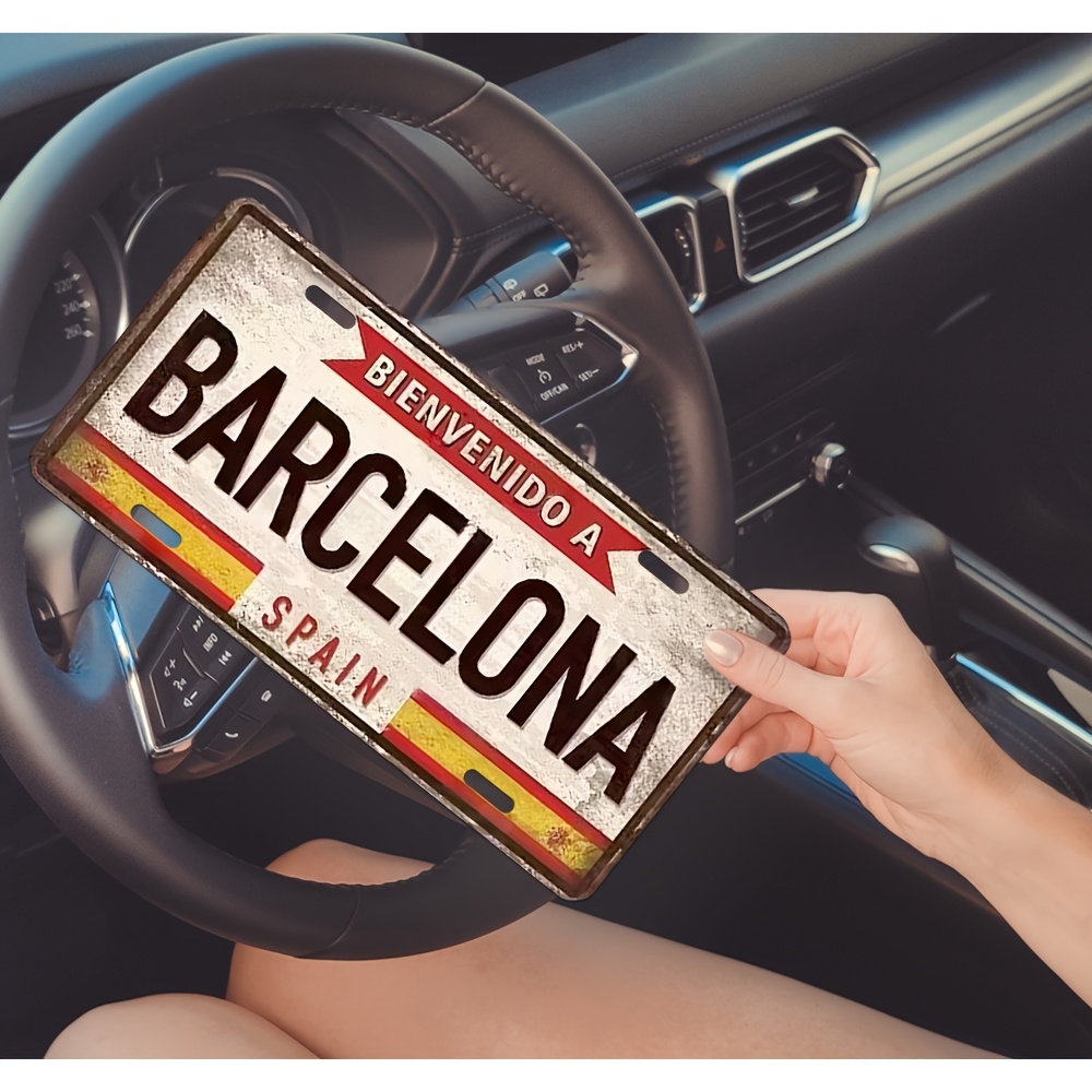 Home Barcelona - Винтажная металлическая табличка 