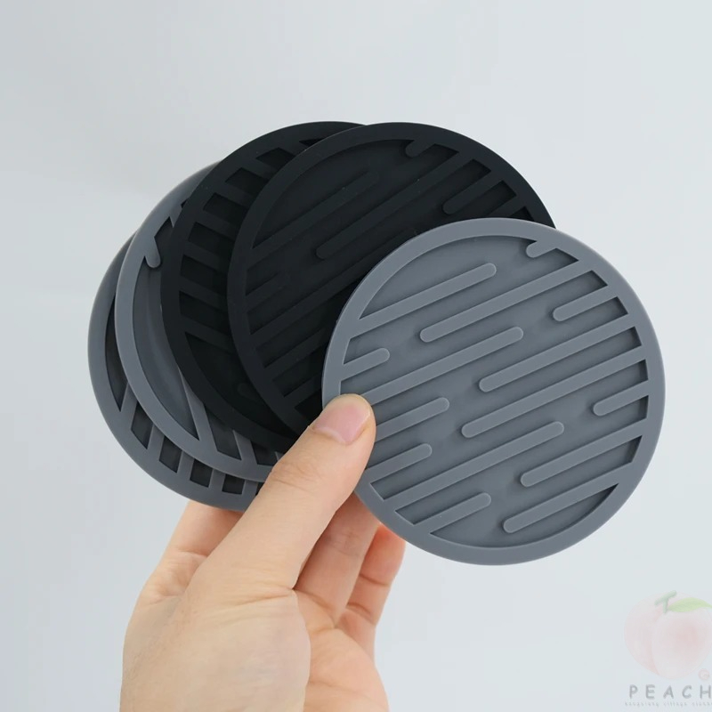 Bar Mat Rubber - 10 см силиконовые подставки круглые термостойкие