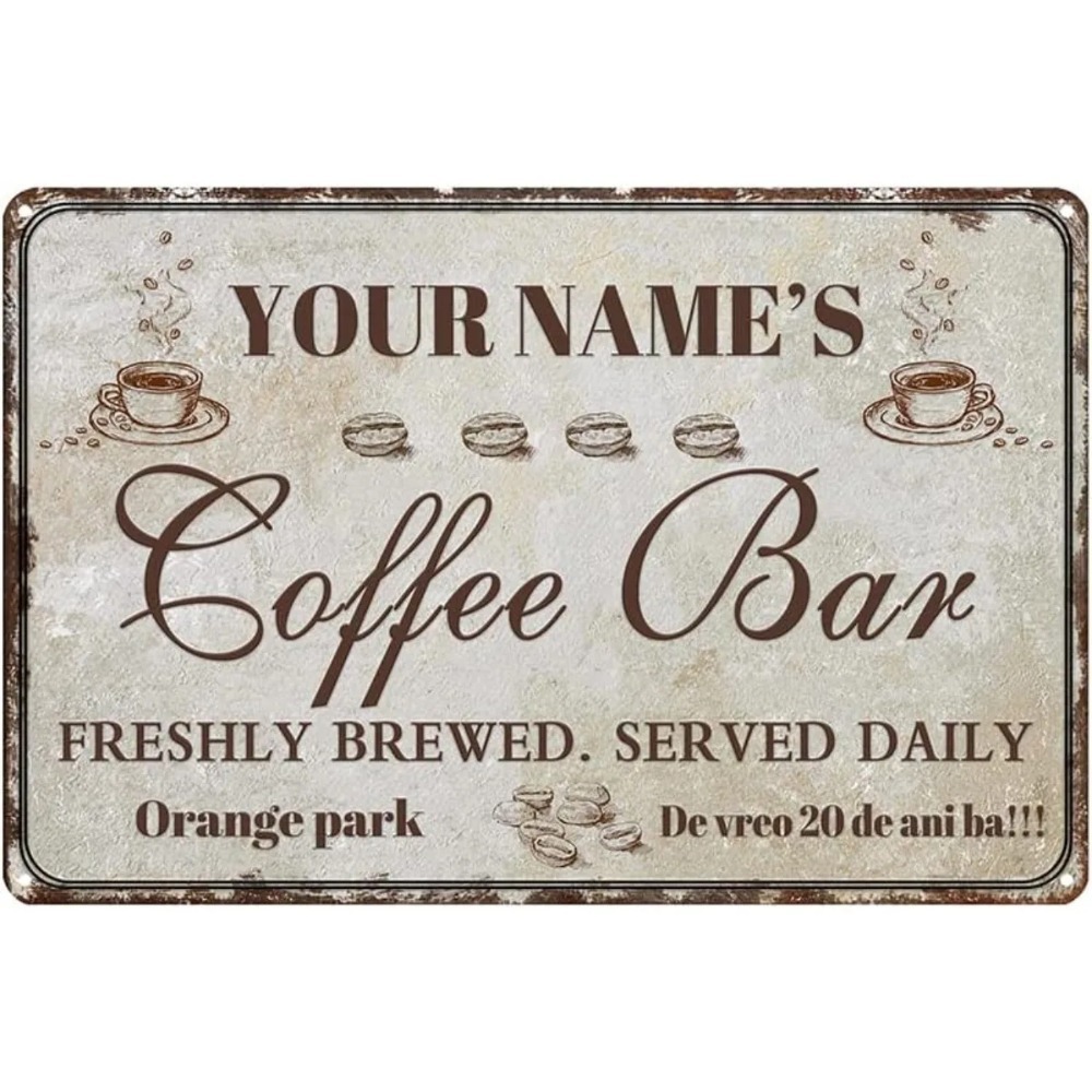 Индивидуальная ретро-табличка  – обзор и цена Home Bar And Coffee