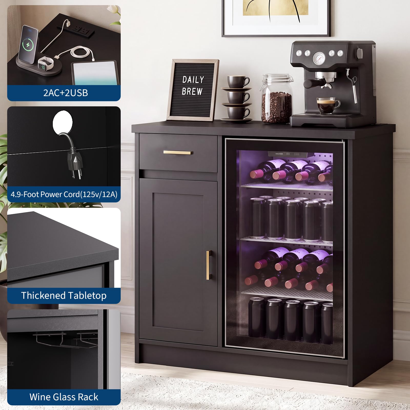Винный барный шкаф в стиле фер – обзор и цена Home Bar And Fridge